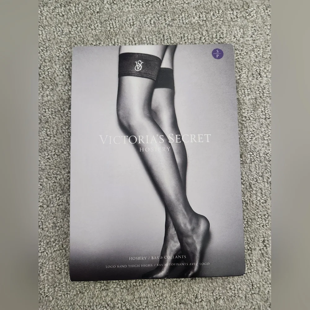 Victoria's Secret Purple Thigh Highs with‎ Logo Size S